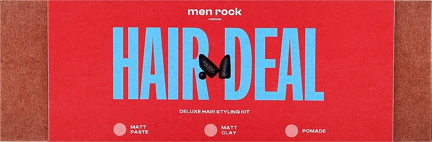 Zestaw - Men Rock Hair Deal (clay/30ml + paste/30ml + pomade/30ml) — Zdjęcie N1