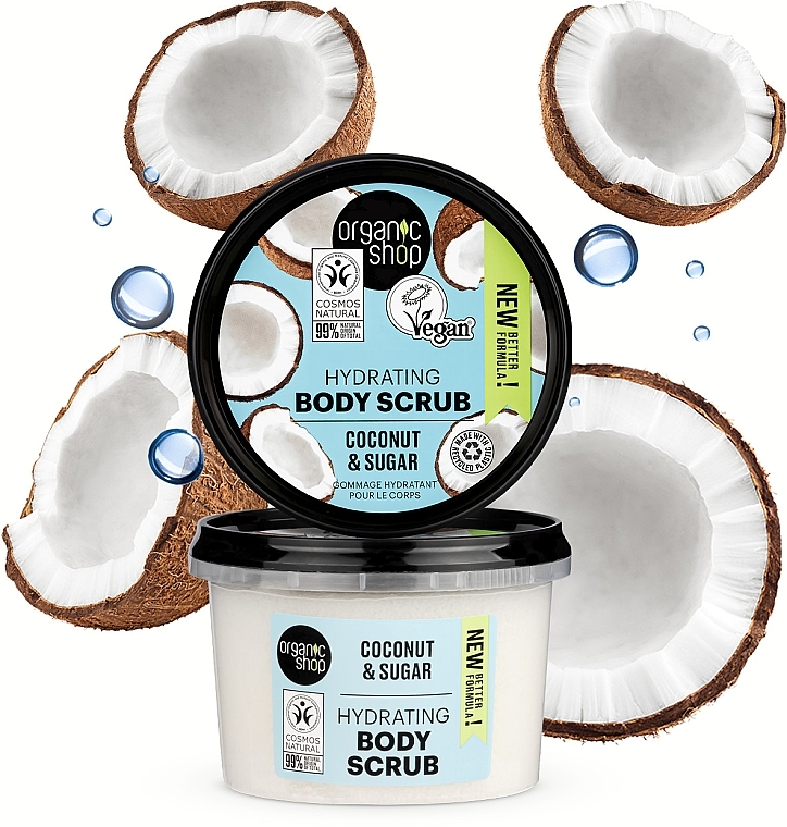 Peeling do ciała Kokos - Organic Shop Hydrating Body Scrub Coconut & Sugar — Zdjęcie N3