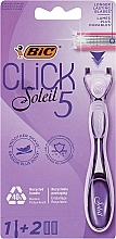 Golarka damska z 2 wkładami - Bic Click 5 Soleil Sensitive — Zdjęcie N1