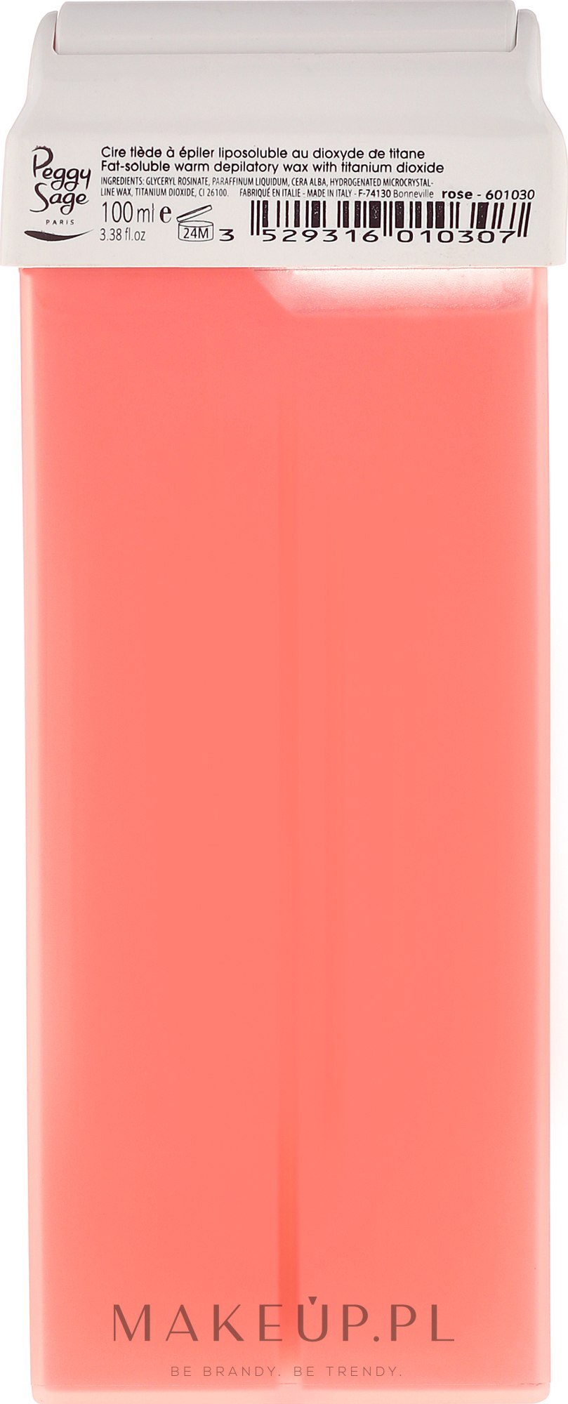Różany wkład z woskiem do depilacji na ciepło - Peggy Sage Cartridge of Fat-Soluble Warm Depilatory Wax Rose — Zdjęcie 100 ml