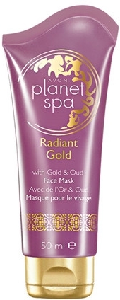 Maska złuszczająca do twarzy z drobinkami złota i olejkiem Oud - Avon Planet Spa Radiant Gold Face Mask — Zdjęcie N2