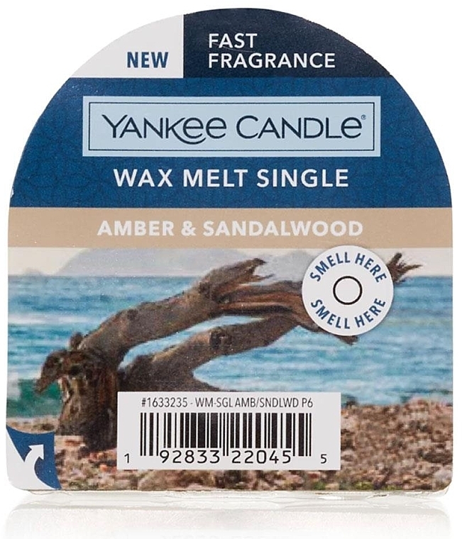 Wosk aromatyczny - Yankee Candle Wax Melt Amber & Sandalwood — Zdjęcie N1