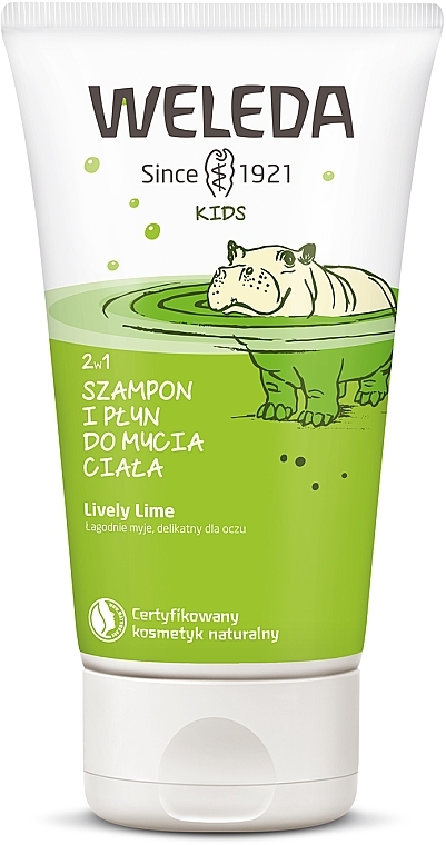 Szampon i żel pod prysznic 2 w 1 Limonka - Weleda Kids 2in1 Shampoo & Body Wash Lime