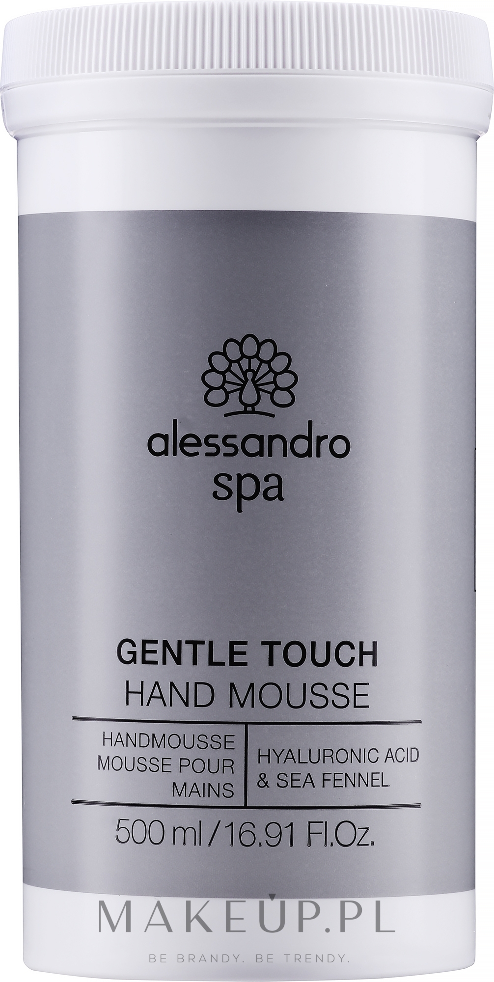 Pianka do rąk z kwasem hialuronowym - Alessandro International Spa Gentle Touch Hand Mousse Salon Size — Zdjęcie 500 ml