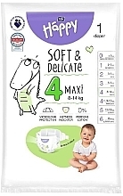 Pieluchy dziecięce 8-14 kg, rozmiar 4 Maxi, 1 szt. - Bella Baby Happy Soft & Delicate — Zdjęcie N1