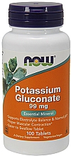 Kup Potas, 99mg - Now Foods Potassium Gluconate