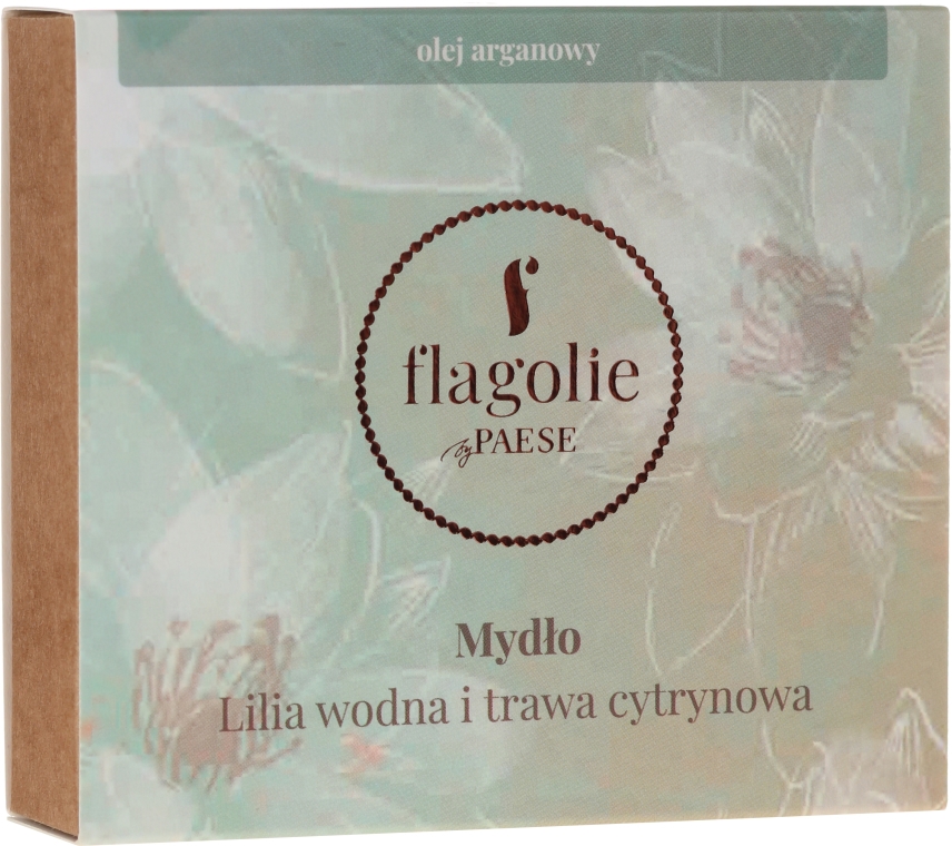 Naturalne mydło wegańskie Lilia wodna i trawa cytrynowa - Flagolie by Paese Water Lily And Lemongrass — Zdjęcie N1