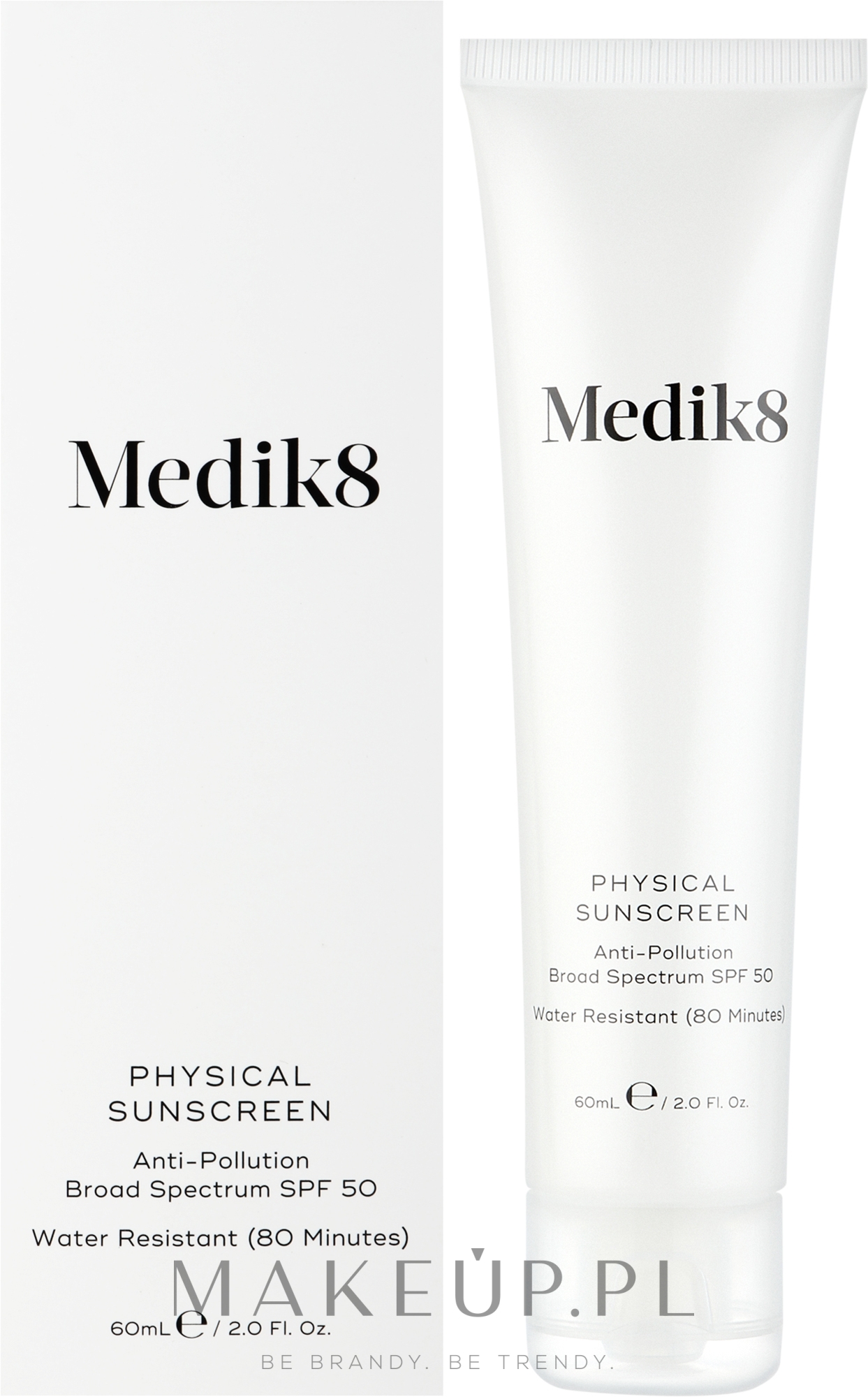 Krem przeciwsłoneczny - Medik8 Physical Sunscreen SPF 50 — Zdjęcie 60 ml