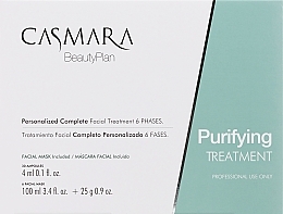 Profesjonalna pielęgnacja jednodawkowa - Casmara Purifying Treatment (ampoules/30x4ml + mask/6x100ml + 6x25g) — Zdjęcie N1