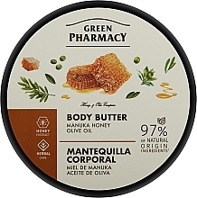 Masło do ciała Miód Manuka i oliwa z oliwek - Green Pharmacy — Zdjęcie N1