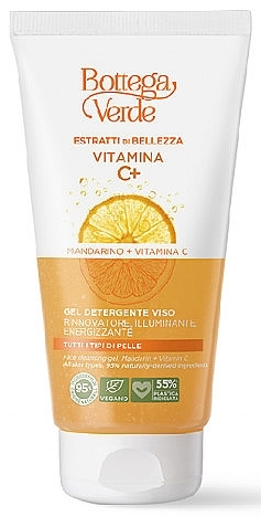 Żel do mycia z mandarynką i witaminą C - Bottega Verde Beauty Extracts Vitamina C+ Face Cleansing Gel — Zdjęcie N1