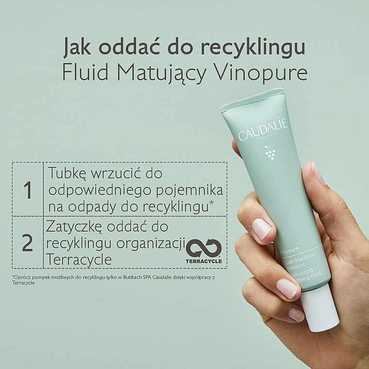 Matujący fluid do twarzy - Caudalie Vinopure Skin Perfecting Mattifying Fluid — Zdjęcie N13