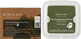 Kojące maski do twarzy w płacie - Mary & May CICA Houttuynia Tea Tree Calming Mask — Zdjęcie N2
