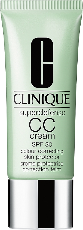 Krem CC poprawiający koloryt skóry twarzy SPF 30 - Clinique Superdefense CC-Cream Colour Correcting Skin Protector