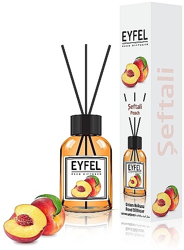 Dyfuzor zapachowy Brzoskwinia - Eyfel Perfume Reed Diffuser Peach