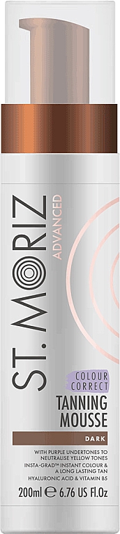 Pianka samoopalajaca, ciemna - St.Moriz Advanced Colour Correcting Tanning Mousse Dark — Zdjęcie N1