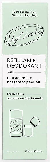 Naturalny dezodorant - UpCircle Refillable Deodorant with Macadamia + Bergamot  — Zdjęcie N2