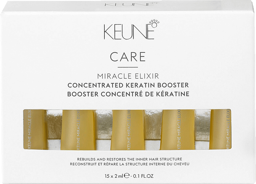 Keratynowy wzmacniacz włosów - Keune Care Miracle Elixir Concentrated Keratin Booster — Zdjęcie N1