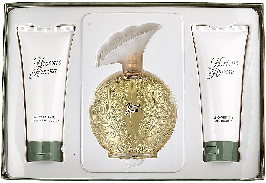 Aubusson Histoire D`Amour - Zestaw (edt/100ml + sh/gel/100ml + b/lot/100ml) — Zdjęcie N4