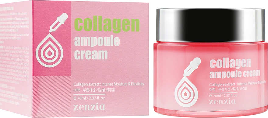 Krem do twarzy anti-aging - Zenzia Collagen Ampoule Cream