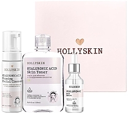 Kup Zestaw - Hollyskin Hyaluronic Acid Basic Care (foam/150ml + ser/50ml + toner/250ml)