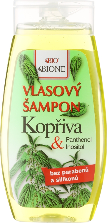 Pokrzywowy szampon do włosów - Bione Cosmetics Nettle Hair Shampoo — Zdjęcie N1