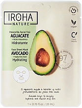 Kup Maska w płachcie - Iroha Nature Avocado + Hyaluronic Acid Face Sheet Mask