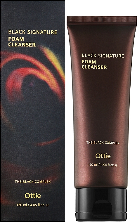 Miękka pianka oczyszczająca z mucyną ślimaka - Ottie Black Signature Foam Cleanser — Zdjęcie N2