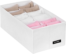 Kup Organizer do przechowywania z 12 przegródkami, biały 30x15x10 cm Home - MAKEUP Drawer Underwear Organizer White