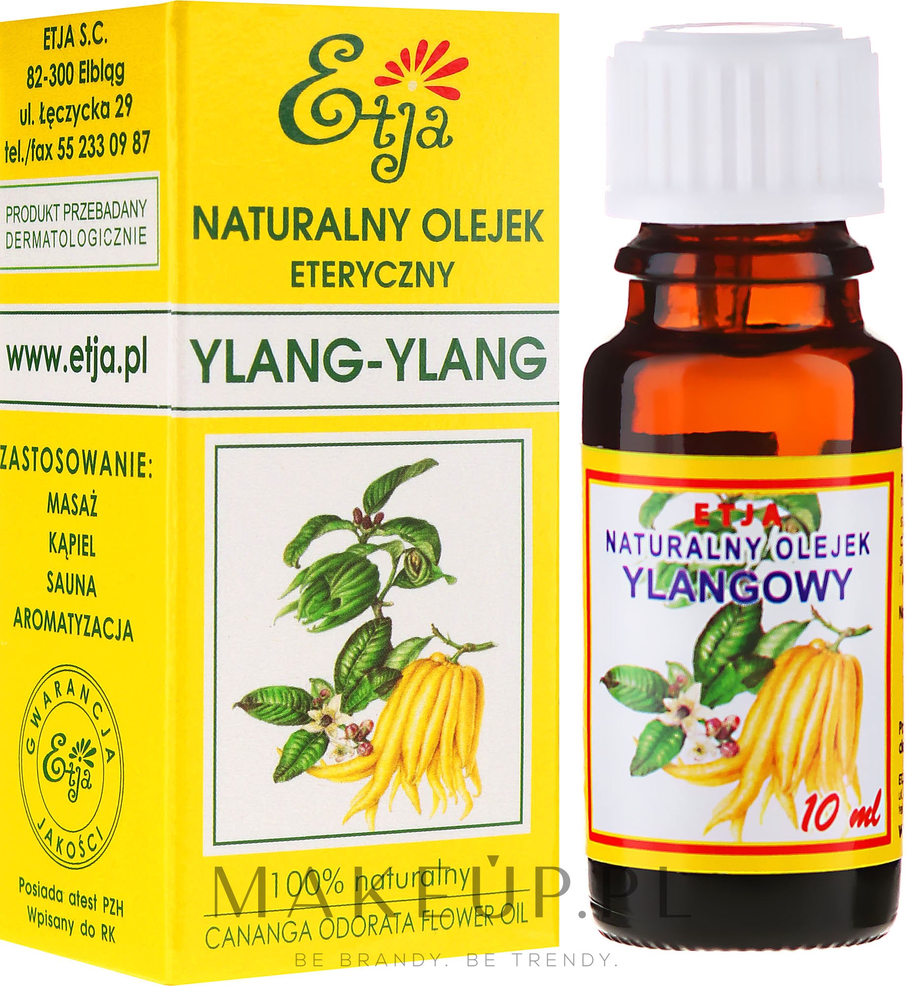 Naturalny olejek eteryczny Ylang-ylang - Etja — Zdjęcie 10 ml
