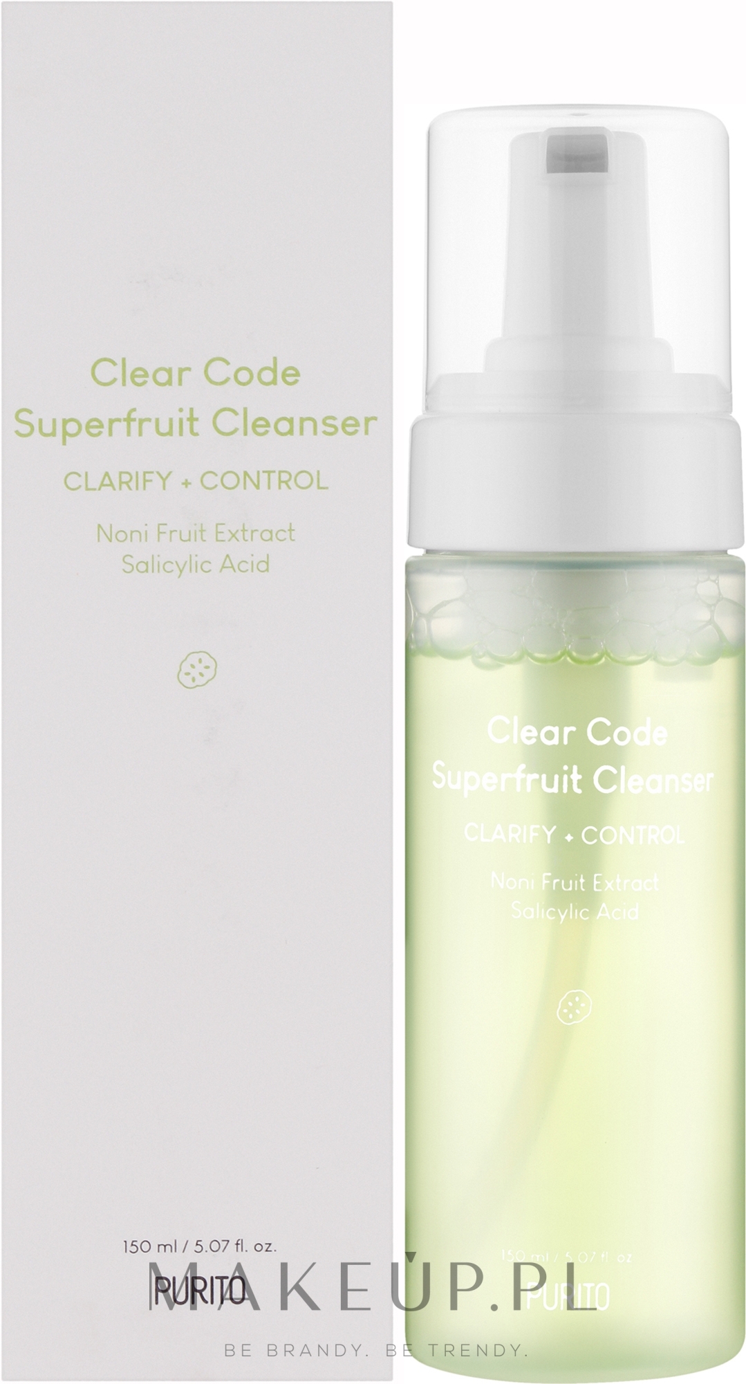 Pianka do głębokiego oczyszczania skóry - Purito Clear Code Superfruit Cleanser — Zdjęcie 150 ml