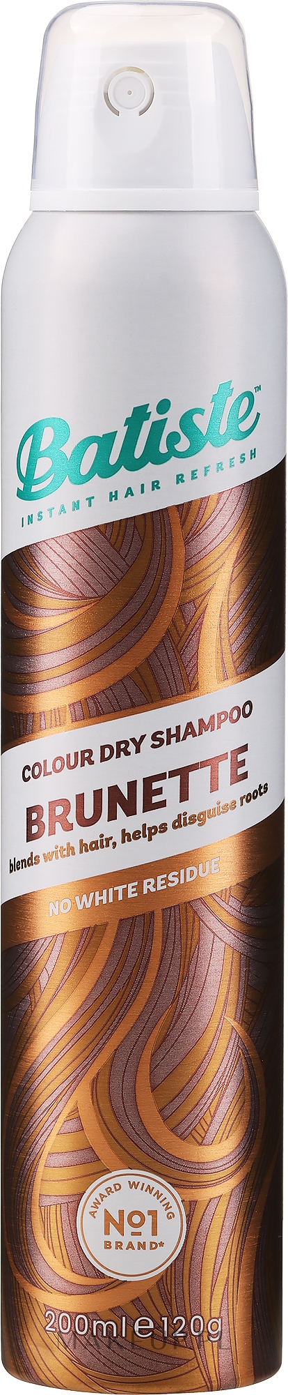 Suchy szampon dla brunetek - Batiste Dry Shampoo Plus with a Hint of Colour Beautiful Brunette — Zdjęcie 200 ml