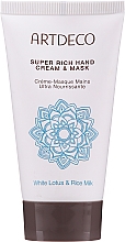 Kup Intensywnie odżywczy krem-maska do rąk - Artdeco Senses Asian Spa Skin Purity Super Rich Hand Cream & Mask