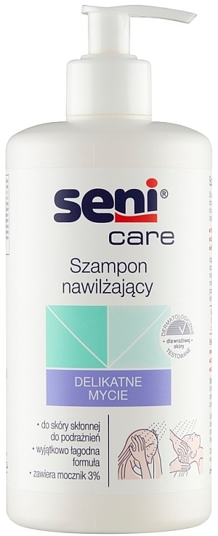 Szampon nawilżający - Seni Care 3% Urea Moisturizing Shampoo — Zdjęcie N1