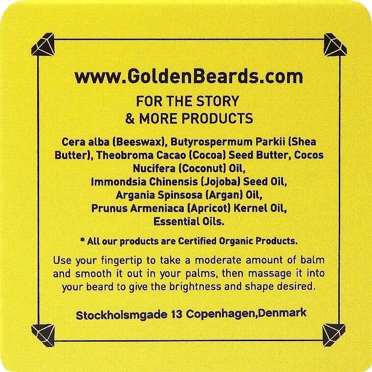 Balsam do brody Big sur - Golden Beards Beard Balm — Zdjęcie N2