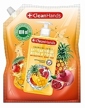 Antybakteryjne mydło do rąk w płynie Owoce tropikalne - Clean Hands Antibacterial Hand Soap (refill) — Zdjęcie N1