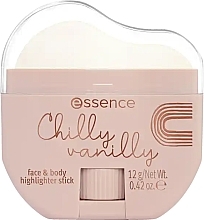 Rozświetlacz do twarzy i ciała - Essence Chilly Vanilly Face & Body Highlighter Stick — Zdjęcie N1