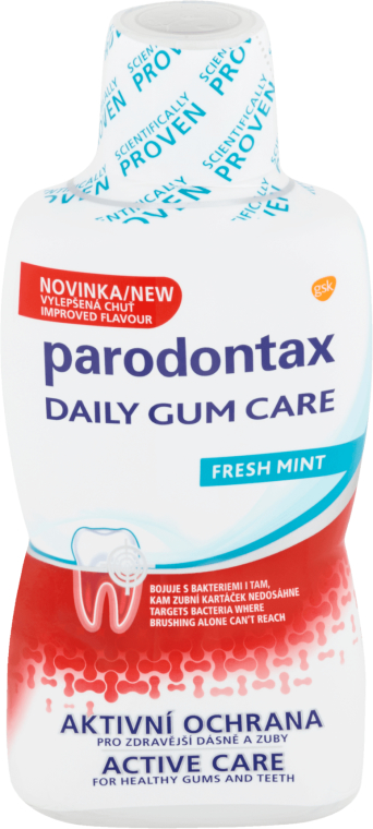 Płyn do płukania jamy ustnej - Parodontax Daily Gum Care Fresh Mint