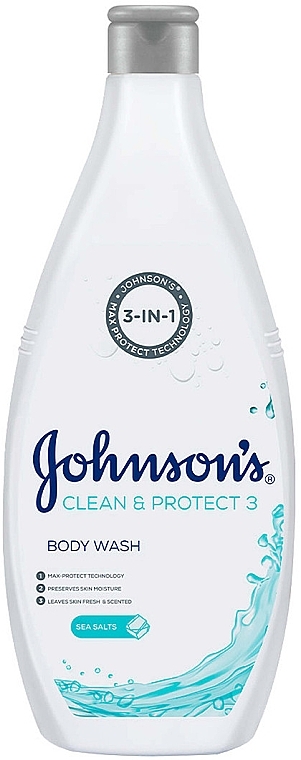 Żel pod prysznic - Johnson’s® Clean & Protect 3in1 Sea Salt Body Wash — Zdjęcie N1