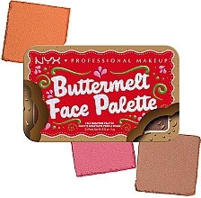 Paleta do makijażu twarzy - NYX Professional Makeup Buttermelt Face Palette — Zdjęcie N4