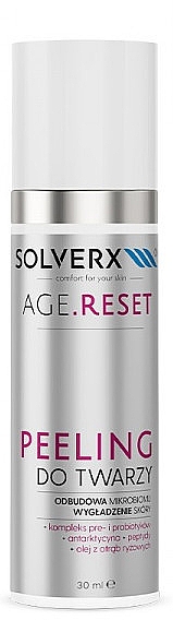 Peeling do twarzy Odbudowa i wygładzenie - Solverx Age Reset — Zdjęcie N1