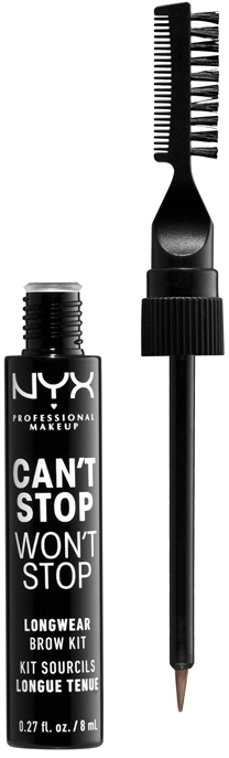 Zestaw do makijażu brwi - NYX Professional Makeup Can’t Stop Won’t Stop Longwear Brow Kit — Zdjęcie N2