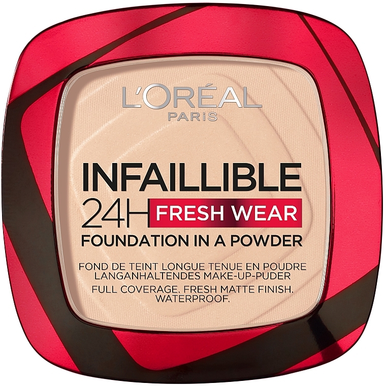 Kompaktowy podkład w pudrze do twarzy - L'Oreal Paris lnfallible Fresh Wear Foundation in a Powder