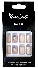 Tipsy, niebieskie, 24 sztuki - Deni Carte Nails 7134 — Zdjęcie N1