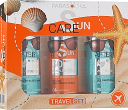 Kup Zestaw Travel Ser - Velta Cosmetic Parasol'ka Sun Care (sh/gel/100ml + lot/100ml + lot/100ml)