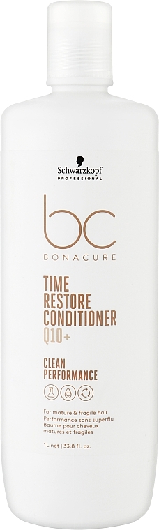 Odżywka do włosów bez spłukiwania - Schwarzkopf Professional Bonacure Time Restore Conditioner Q10+ — Zdjęcie N3