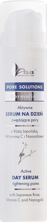 Aktywne serum na dzień zwężające pory do skóry dojrzałej - AVA Laboratorium Pore Solutions Dermoprogram — Zdjęcie N2