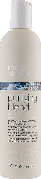 Intensywnie oczyszczający szampon przeciwłupieżowy - Milk Shake Purifying Blend Shampoo — Zdjęcie N1