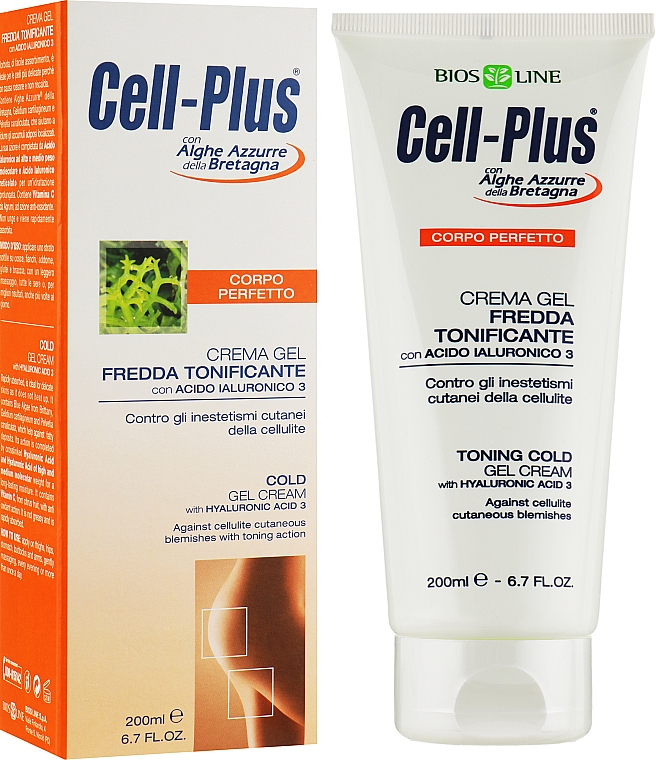 Chłodzący krem-żel antycellulitowy - BiosLine Cell-Plus Gel Cream — Zdjęcie N2