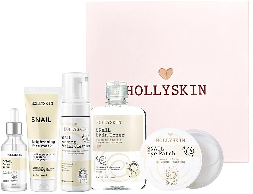 Zestaw, 5 produktów - Hollyskin Snail Smart Care Maxi Set — Zdjęcie N2